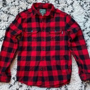 Woolrich red and black Buffalo plaid flannel shirt